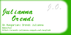 julianna orendi business card